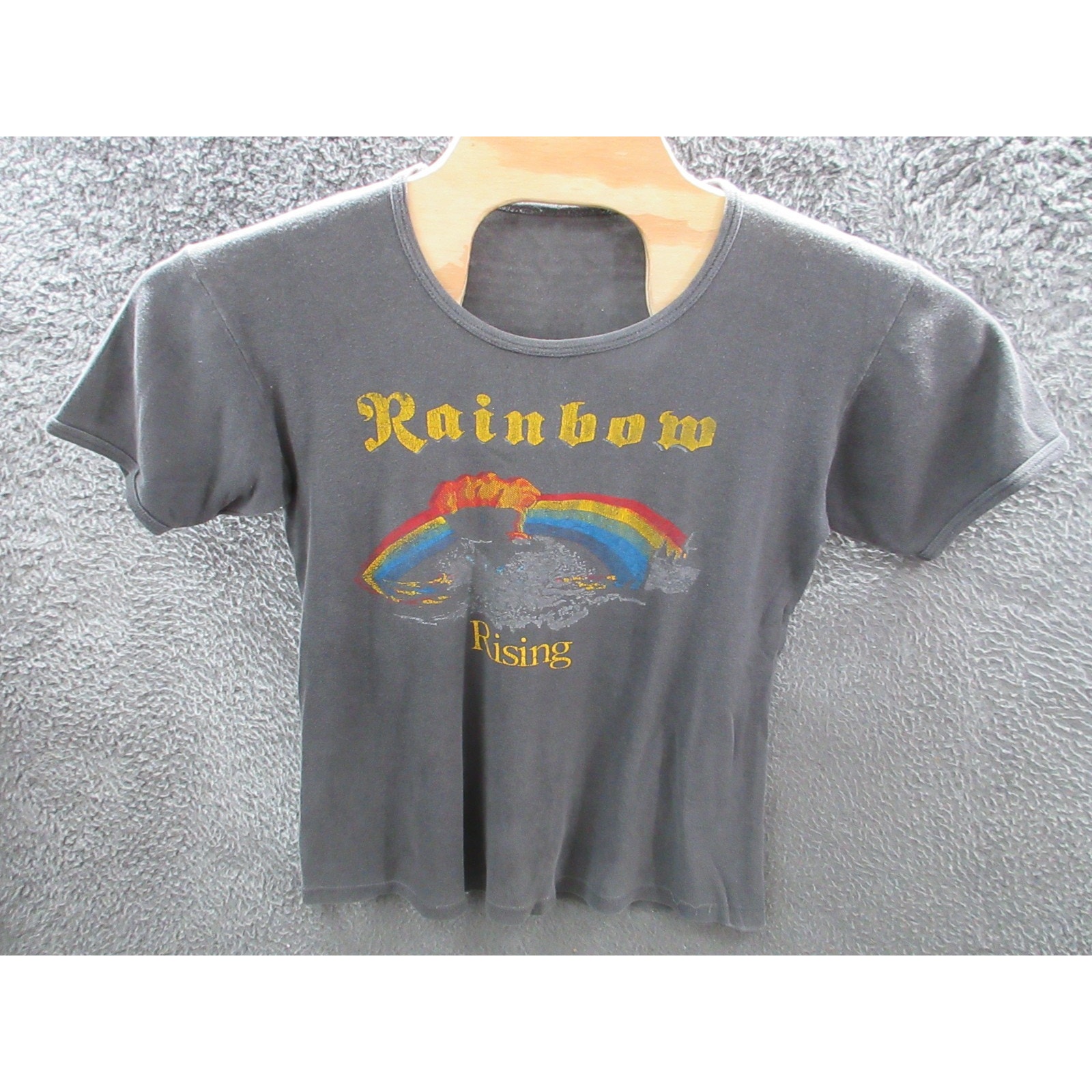 Vintage Rainbow Rising 1981 Over Europe W/ Def Leppard Tour Shirt